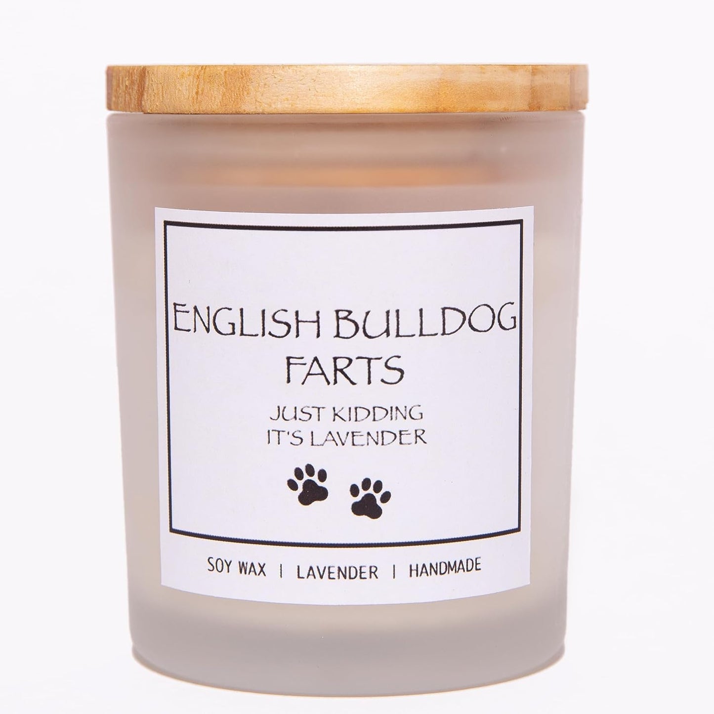 Pug Gifts & Decor, Dog Mom Gifts for Women, Dog Farts Candle, Pet Friendly Lavender Scented Candle