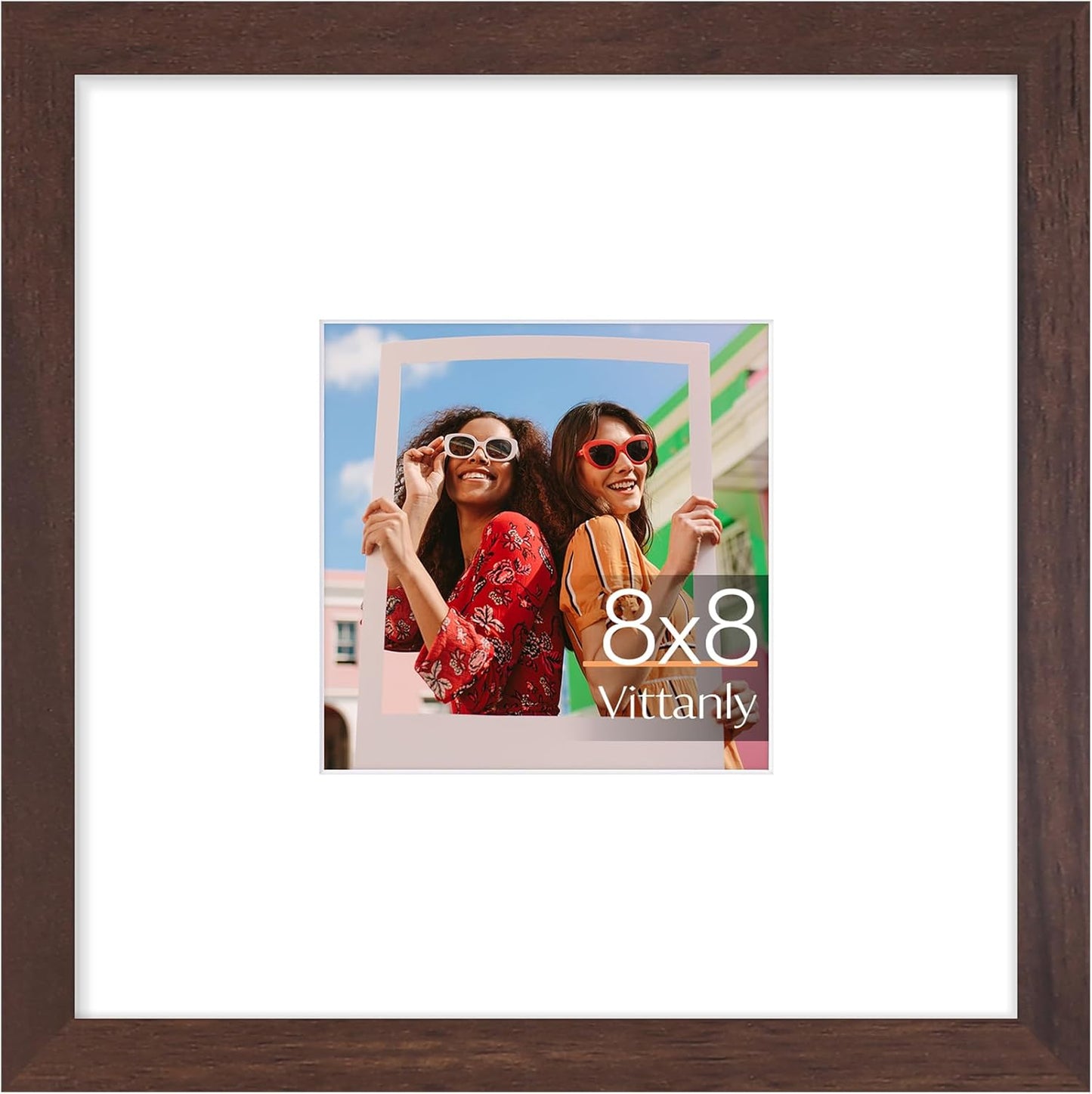 Vittanly 11x14 Picture Frame, Display Pictures 8x10 with Mat or 11x14 without Mat, Photo Frame for Wall Mounting, Black, 1 Pack - Colors B
