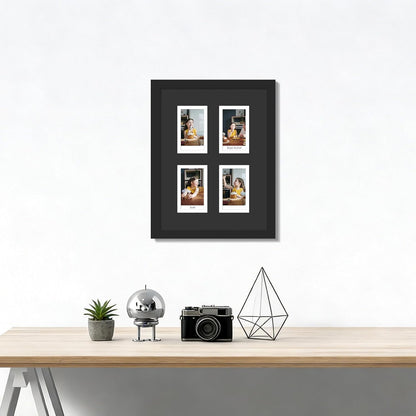 DUENPY 14x26 Collage Picture Frame 4x6 Collage Picture Frame Displays Twelve 4x6 inch Photos Available Horizontal Wall Mounting Display and Vertical Black - Colors A