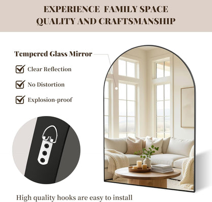 White Round Mirror 30 Inch, Circle Wall Mirrors for Bathroom, Bedroom Living Room or Entryway