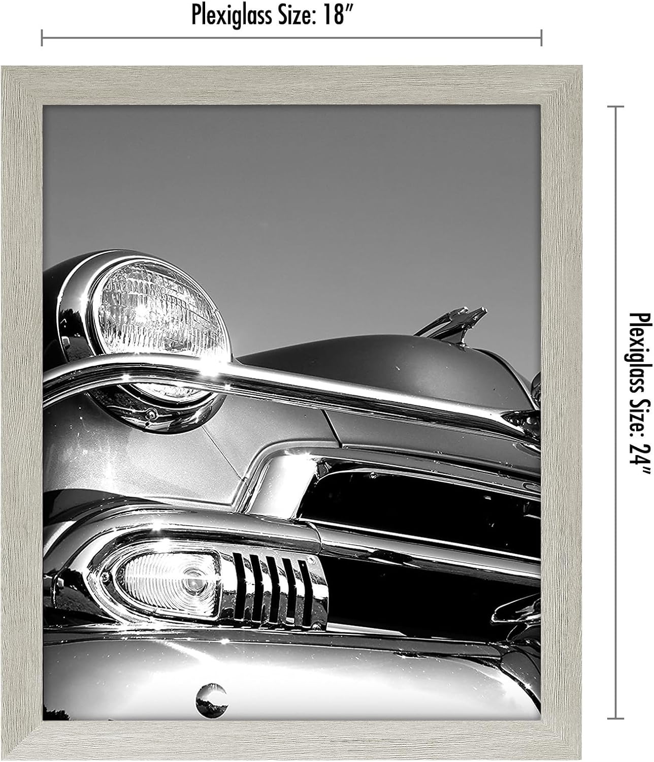 Americanflat 16x20 Picture Frame with Polished Plexiglass - Black Picture Frame - Wide Photo Frames Made of Engineered Wood for Vertical or Horizontal Wall Display - Epic Collection - Black - Colors B