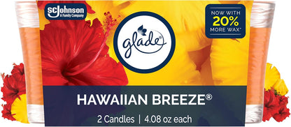 Glade 1-Wick Scented Candle Jar, Angel Whispers, Air Freshener Infused with Essential Oils, 4.08 Oz, 2 Count