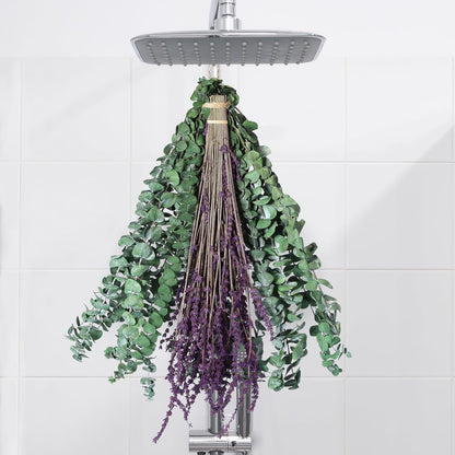 10 Pcs Dried Eucalyptus Stems 17" Real Eucalyptus for Shower Hanging 100% Made from Fresh Leaves, Wedding, Home, Farmhouse, DIY Spring Decor Bathroom Decor Home Decor