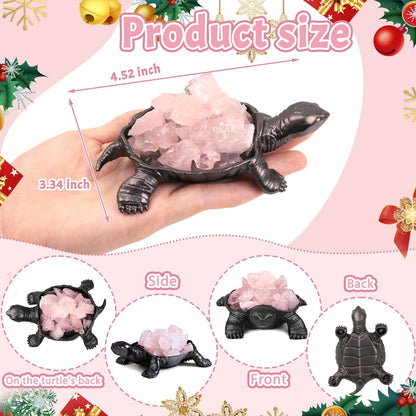 DUQGUHO Bunny Decor Easter Rabbit Decor Crystals Easter Gifts Decoration Bunny Statue Amethyst Crystals Figurines Bunny 1.5’’