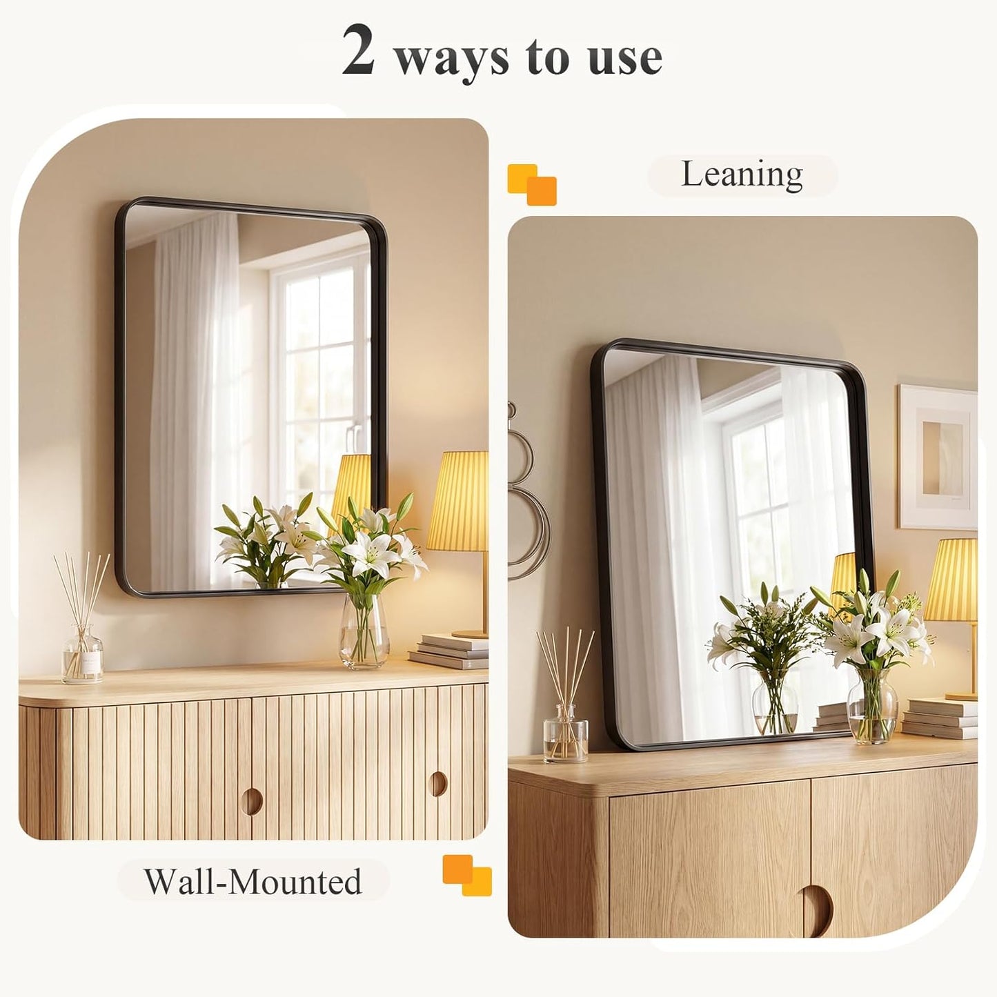 NEWBULIG Gold Round Wall Mirror 36 Inch, Bathroom Mirrors for Over Sink, Wall Decor for Bathroom, Entryway, Bedroom, Vanity