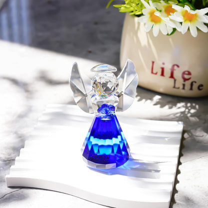 HDCRYSTALGIFTS 3.3'' Crystal Bird Figurine Collectible Art Glass Animal Figurines Table Home Decor Paperweight Valentine’s Day for Women