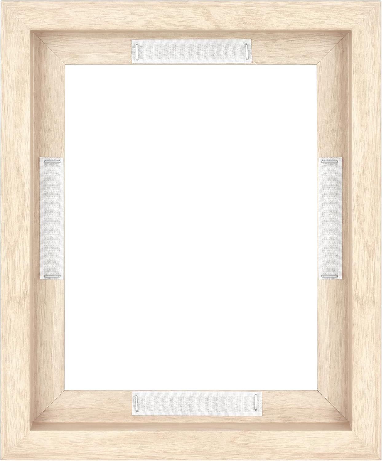 MCS Canvas Float Frames 8x10 Frame, Black Frame for Finished Canvases, Vertical & Horizontal Wall Hanging Frame with Adhesive for Canvas Paintings (1-Pack)
