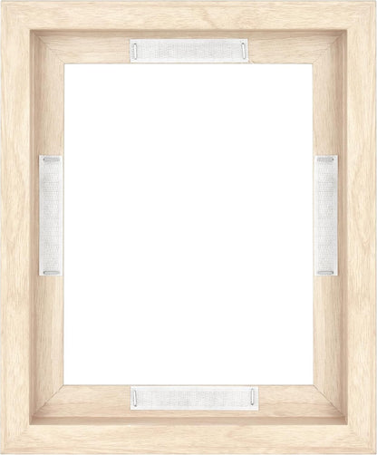 MCS Canvas Float Frames 8x10 Frame, Black Frame for Finished Canvases, Vertical & Horizontal Wall Hanging Frame with Adhesive for Canvas Paintings (1-Pack)