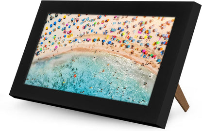 Americanflat 12x18 Poster Frame with Shatter-Resistant Glass - Signature Collection - Gallery-Style Frames Made of Engineered Wood - Photo Frame for Wall Display - Black - Colors C