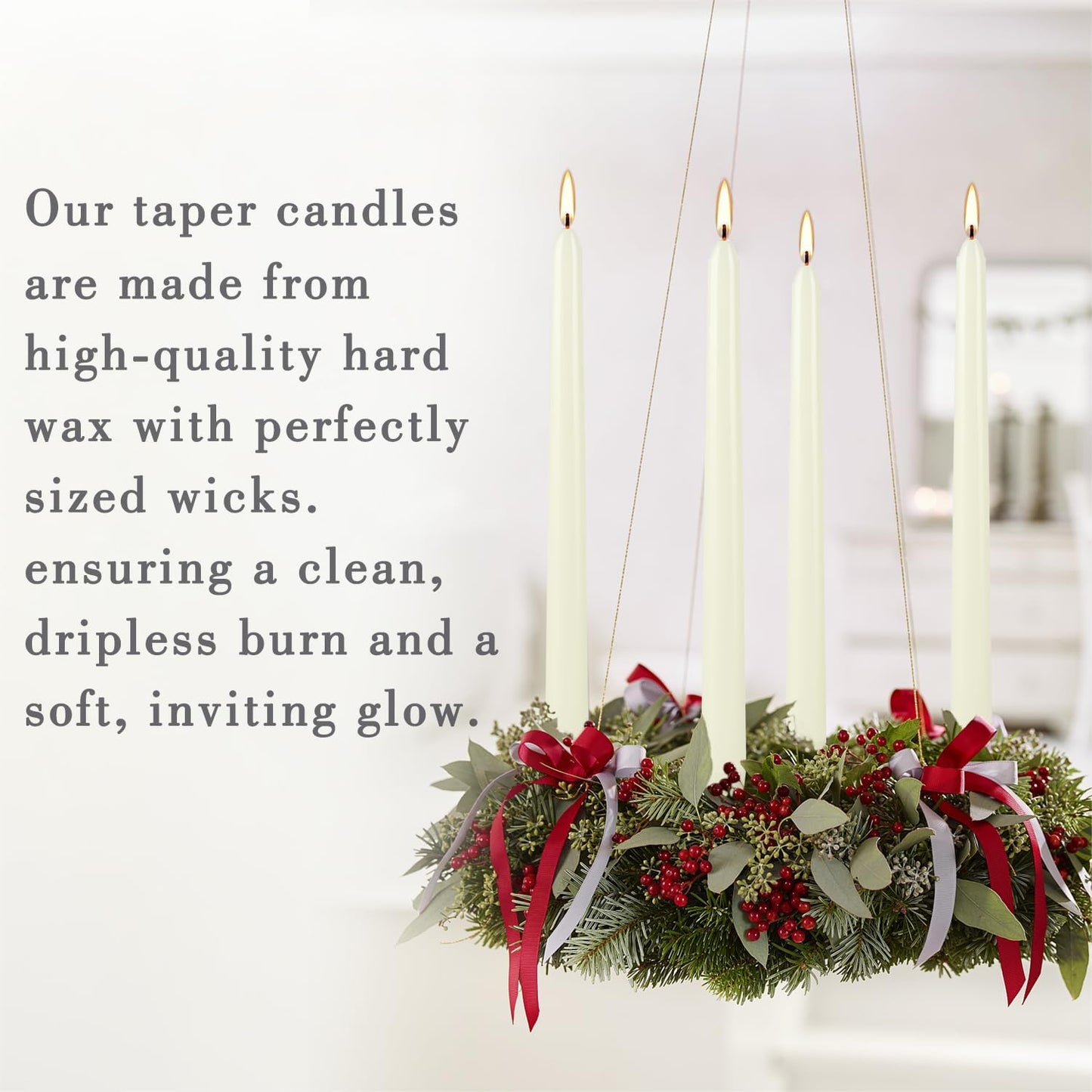 YOROXRG 40 Pack Spell Chime Candles-4 Inch Multi-Colored Taper Candles Sticks-for Home Decor Kitchen Decor Wedding Decoration-10 Colours