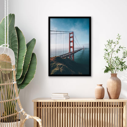 Americanflat 24x36 Poster Frame with Polished Plexiglass - Streamline Collection - Thin Border Picture Frame for Wall Display - Hanging Hardware Included - Black - Colors D