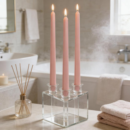 12-Pack Olive Green Taper Candles, 10 Inch Unscented Dripless Candlesticks, Long-Lasting Burn Time of 7-8 Hours, Perfect for Christmas Home Décor Spring and St. Patrick's Day