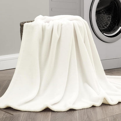 BEDELITE Fleece Blanket Black Throw Blankets for Couch & Bed, Luxury Plush Cozy Fuzzy Blanket 50x60 inches, Super Soft Warm Lightweight Throw Blanket for Travel Camping - Colors B