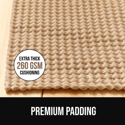 GORILLA GRIP® Strong Rug Pad Gripper, Grips Help Keep Area Rugs Safe in Place, Slip and Skid Resistant Pads for Tile and Hardwood Floors, Under Carpet Mat Cushion Floor Protection, 2x3 FT