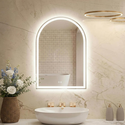 NEWBULIG 20IN Round Bathroom Wall Mirror, Modern Vanity Mirrors for Over Sink, HD Glass Decorative for Entryway, Bedroom & Living Room, Gold