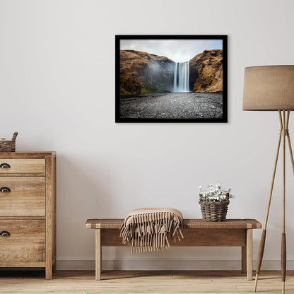 Americanflat 16x20 Picture Frame with Polished Plexiglass - Black Picture Frame - Wide Photo Frames Made of Engineered Wood for Vertical or Horizontal Wall Display - Epic Collection - Black - Colors A