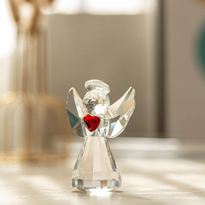 HDCRYSTALGIFTS 3.3'' Crystal Bird Figurine Collectible Art Glass Animal Figurines Table Home Decor Paperweight Valentine’s Day for Women