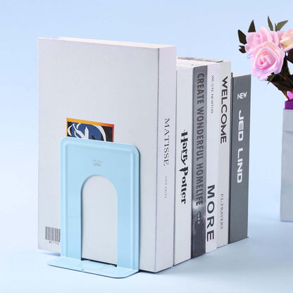 Mr. Pen- Book Ends, Black, 4 Pack, Heavy Duty Metal Bookends for Shelves, Book Holders for Shelves, Metal Bookends