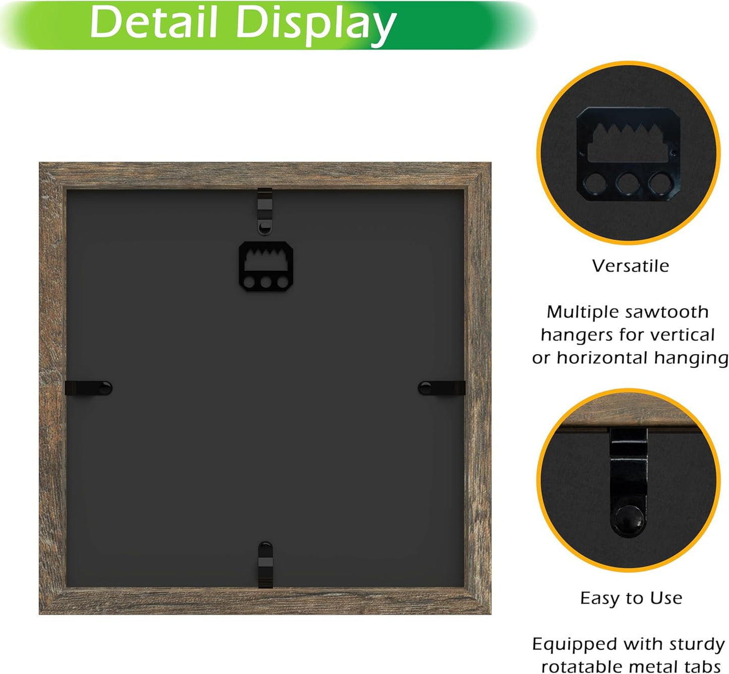 FrameWorks 11” x 14” Dark Oak Wooden Shadow Box Frame – Display Case with Soft Felt Back, Memory Box with Tempered Glass, Display Box with Elegant White Ball Push Pins, Wooden Flower Box