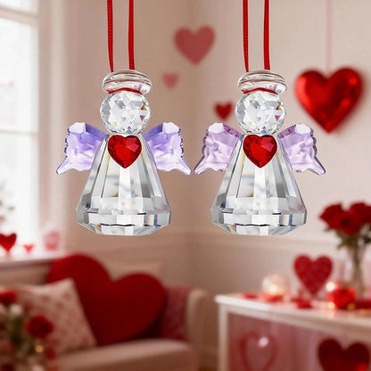 HDCRYSTALGIFTS 3.3'' Crystal Bird Figurine Collectible Art Glass Animal Figurines Table Home Decor Paperweight Valentine’s Day for Women