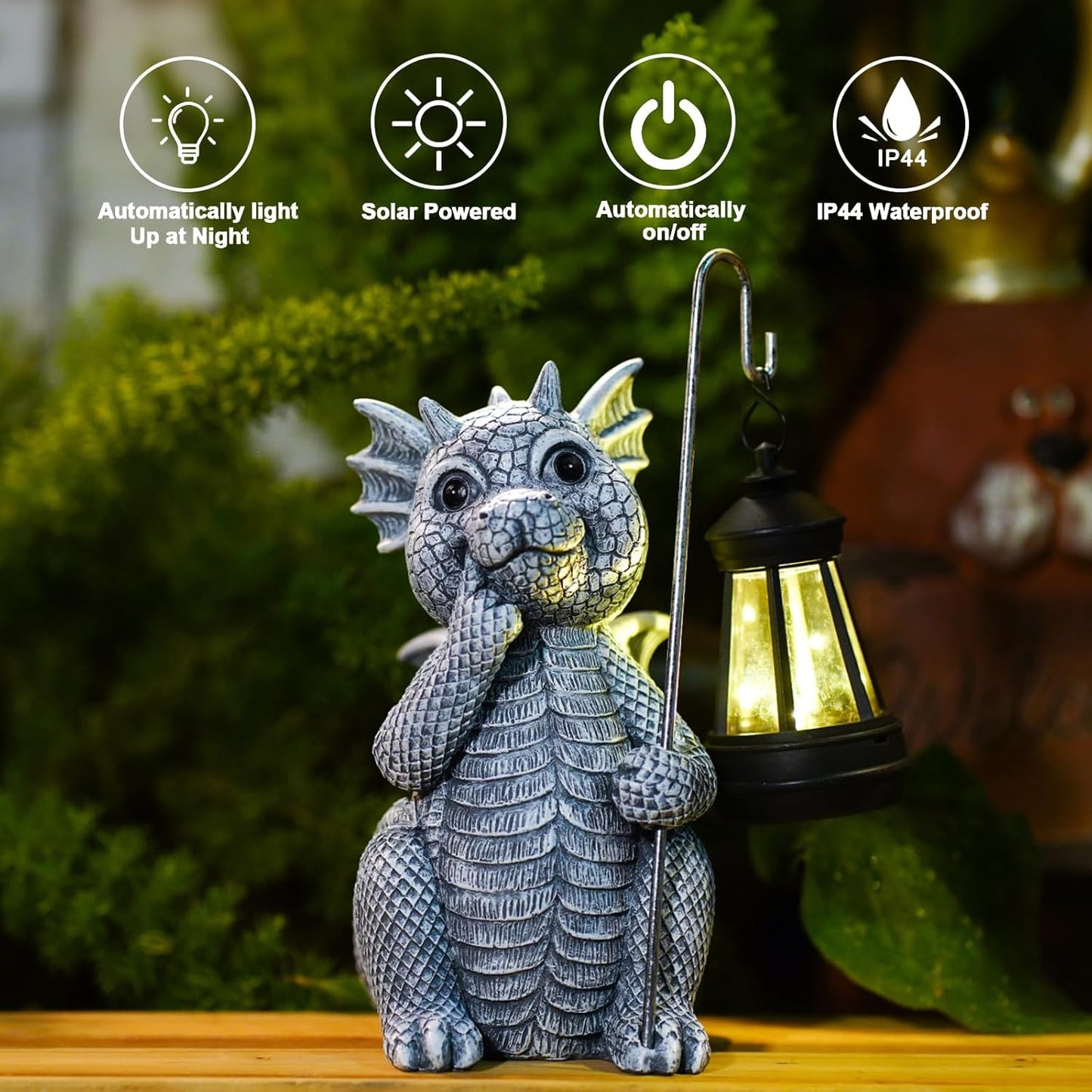Goodeco Elephant Statue for Garden Decor with Gift Appeal - Ideal Gifts for Women, Mom or Birthdays, Beautifully Crafted Outdoor & Home Decor to Wow Your Guests (11" Elephant)