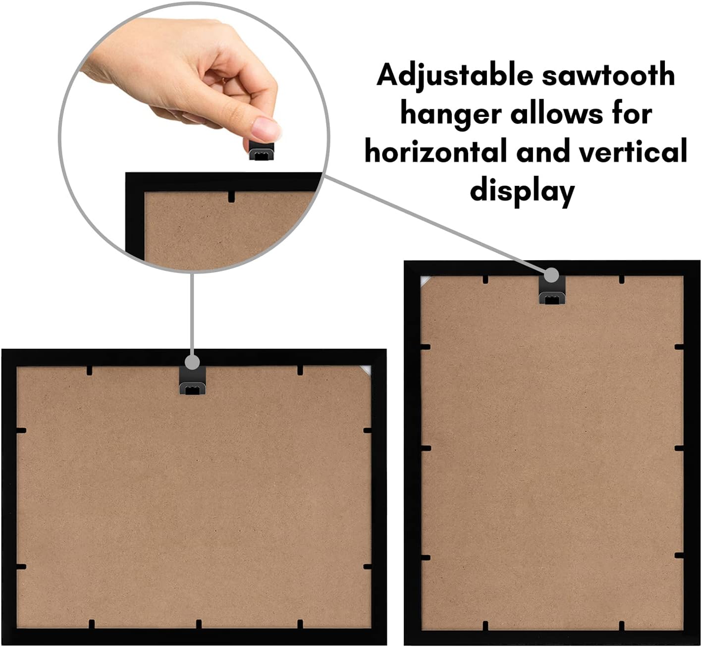 Americanflat 12x18 Poster Frame with Shatter-Resistant Glass - Signature Collection - Gallery-Style Frames Made of Engineered Wood - Photo Frame for Wall Display - Black - Colors B