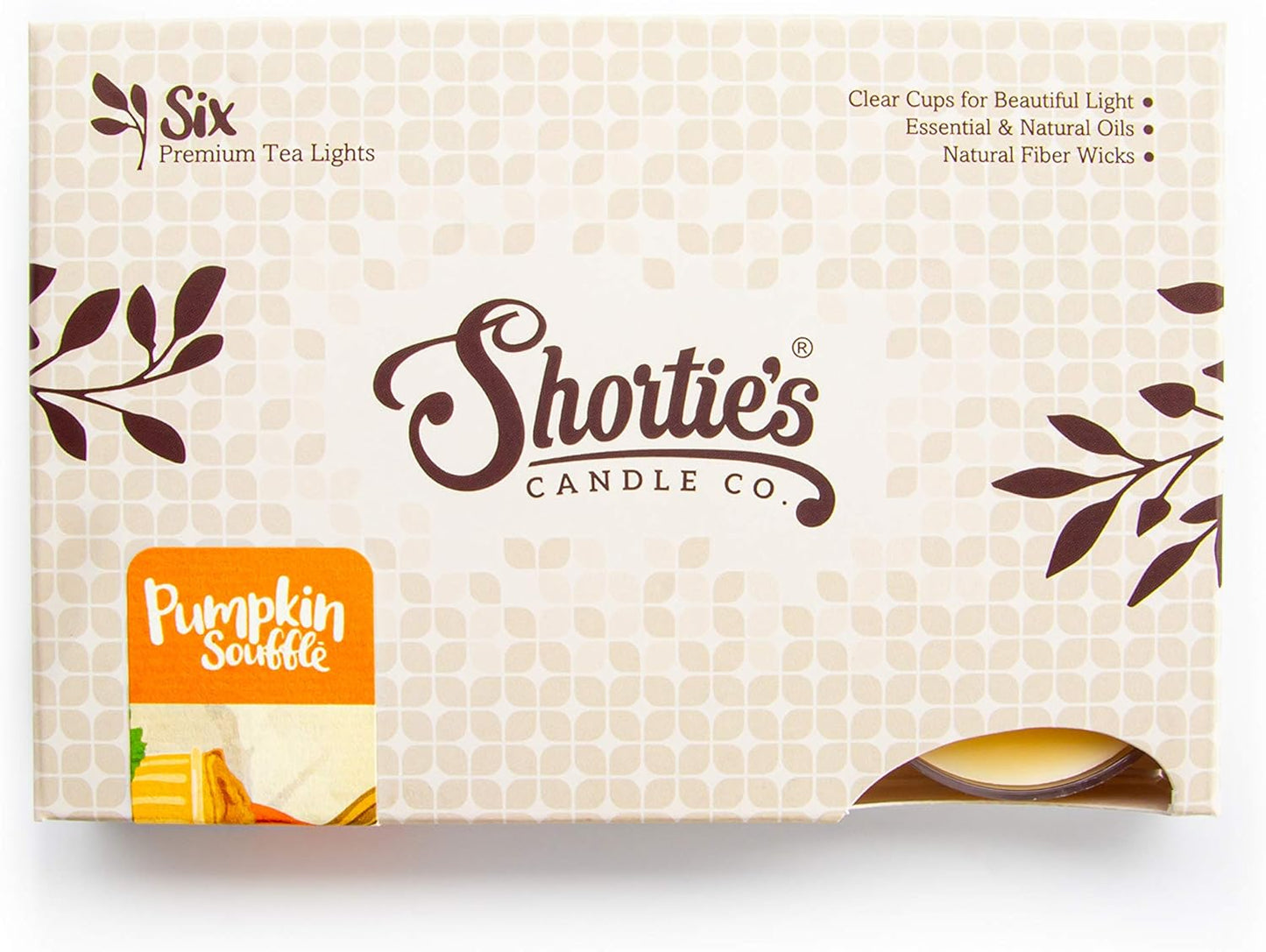 Shortie's Candle Company Vanilla Bean Premium Tealight Candles Bulk Pack - 24 Beige Highly Scented Tea Lights - Beautiful Candlelight - Made in the USA - Bakery & Food Collection