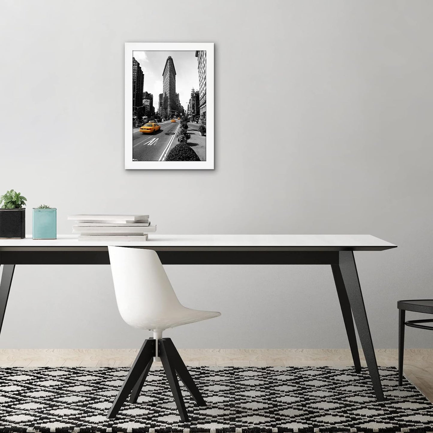 Americanflat 12x18 Poster Frame with Shatter-Resistant Glass - Signature Collection - Gallery-Style Frames Made of Engineered Wood - Photo Frame for Wall Display - Black - Colors C