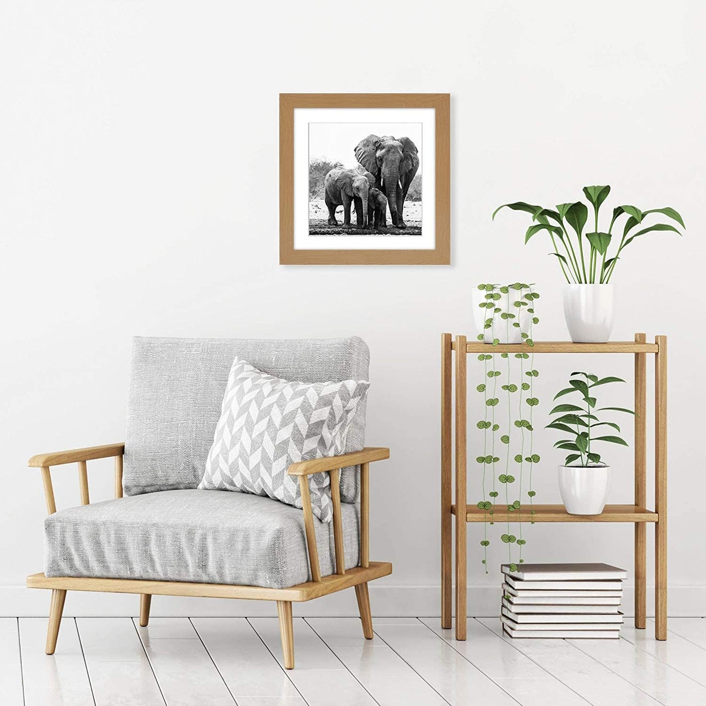 Americanflat 8x10 Picture Frame with Shatter-Resistant Glass - Use as 5x7 Frame with Mat or Display 8x10 Photo Without Mat - Signature Collection - Picture Frames for Tabletop and Wall Display - Black