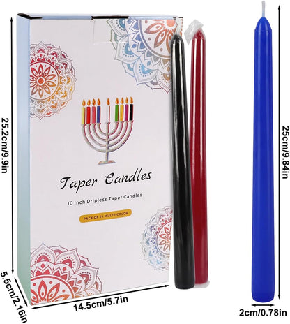 YOROXRG 40 Pack Spell Chime Candles-4 Inch Multi-Colored Taper Candles Sticks-for Home Decor Kitchen Decor Wedding Decoration-10 Colours