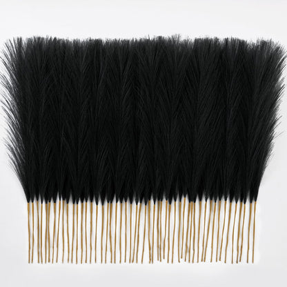 50pcs Pampas Grass 17in for Living Room Decor, Blush Pink Pampas Grass Decor, Fluffy Pink Flowers for Home Birthday Bathroom Baby Shower Wall Bow Decor(Blush & Cream & Pink)
