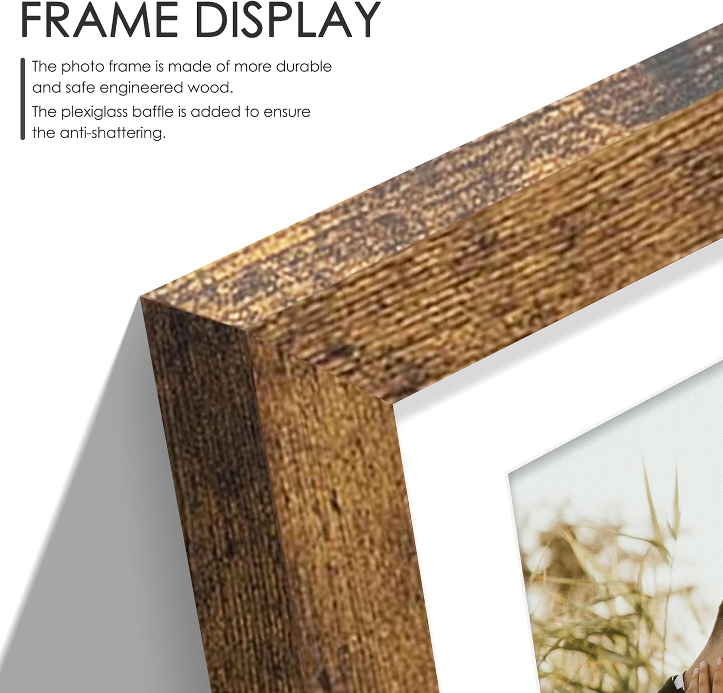 DUENPY 14x26 Collage Picture Frame 4x6 Collage Picture Frame Displays Twelve 4x6 inch Photos Available Horizontal Wall Mounting Display and Vertical Black - Colors B