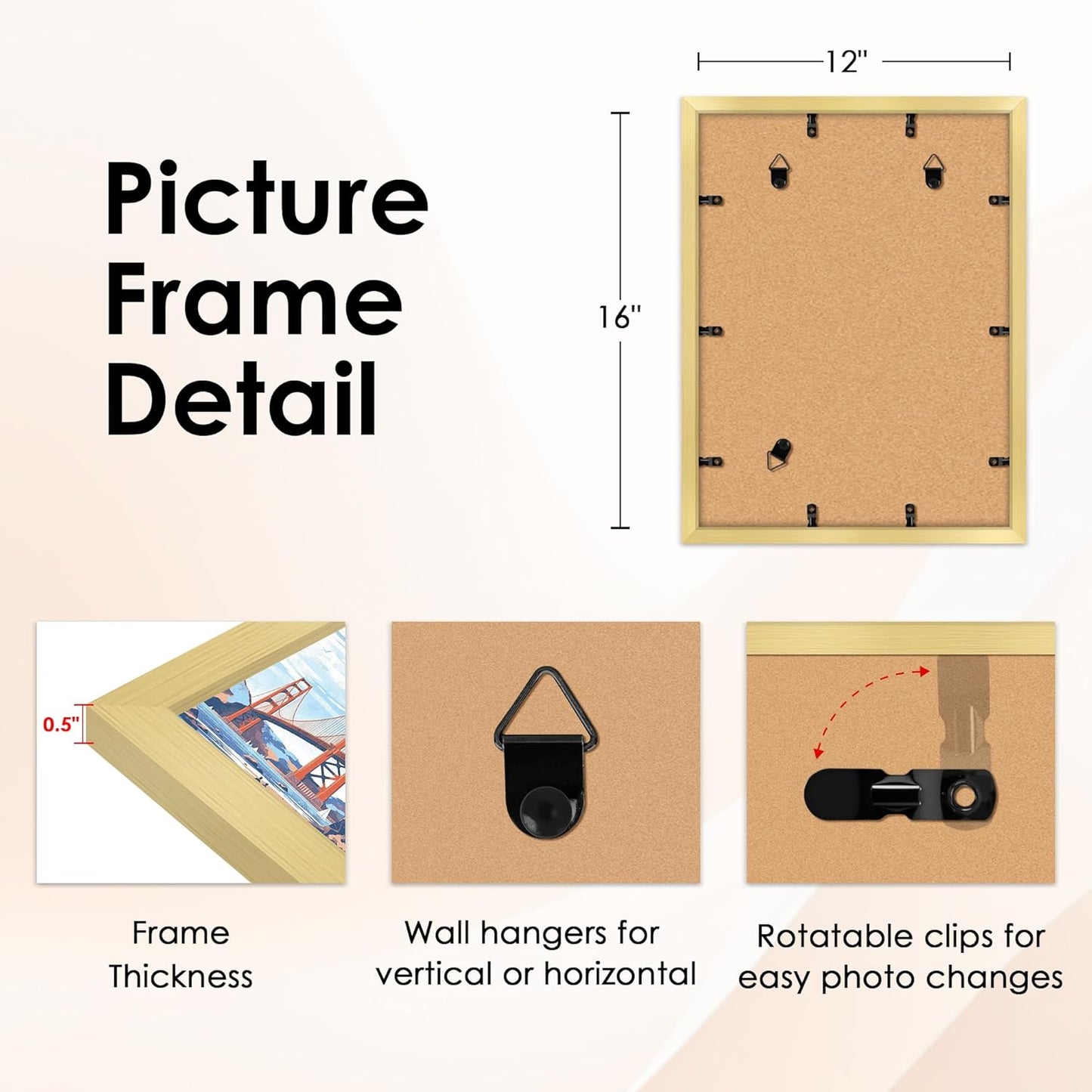 FIXSMITH 10 Pack Picture Frames Collage Wall Decor for Mounting or Tabletop Display, Gallery Wall Frame Set with Two 8x10 Black Frames, Four 5x7 Frames and Four 4x6 Frames, Multi-Pack Photo Frame Set