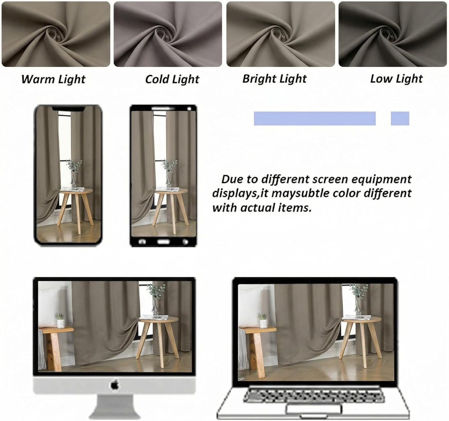 Simplebrand Ava Sage Green Blackout Curtains for Bedroom 63 Inch Length 2 Panels Set, Solid Thermal Insulated Energy Saving Rod Pocket Window Treatment Curtains Blackout Drapes, W40 x L63 Inch, Sage - Colors A