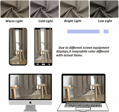 Simplebrand Ava Sage Green Blackout Curtains for Bedroom 63 Inch Length 2 Panels Set, Solid Thermal Insulated Energy Saving Rod Pocket Window Treatment Curtains Blackout Drapes, W40 x L63 Inch, Sage - Colors A