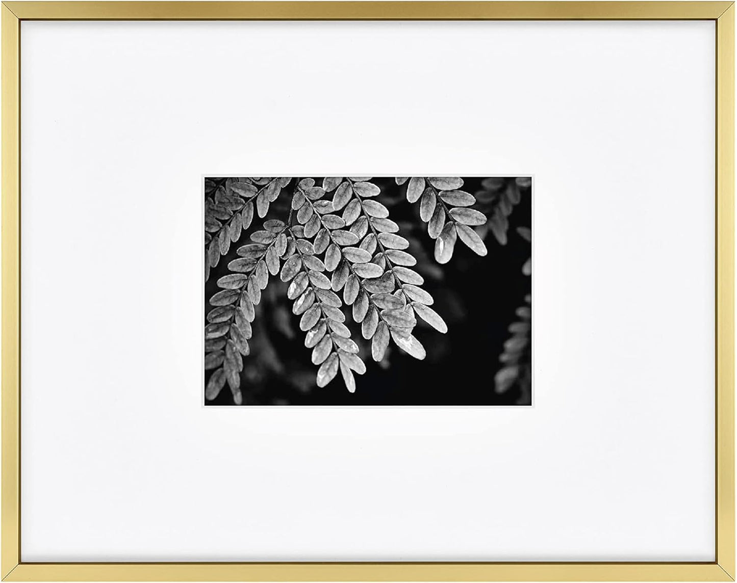 MCS Master & Co. Foundry Metal 18x18 Matted Picture Frame with 8x8 Photo Display, Black Vertical & Horizontal Wall Hanging Frame for Photos & Artwork (1-Pack)