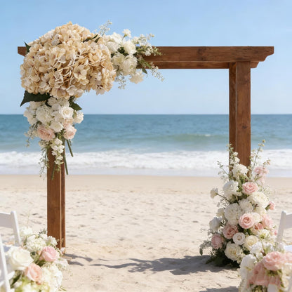 Kimura's Cabin 6pcs White Hydrangea Artificial Flowers Silk Fake Hydrangeas Faux Hydrangea Flowers with Stems for Wedding Bouquets Arrangement Home Table Centerpieces Baby Shower Party Decoration