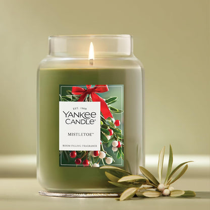 Yankee Candle Balsam & Cedar, Scented Candle, 22oz Large Jar with up to 150 Hour Burn Time, Giftable
