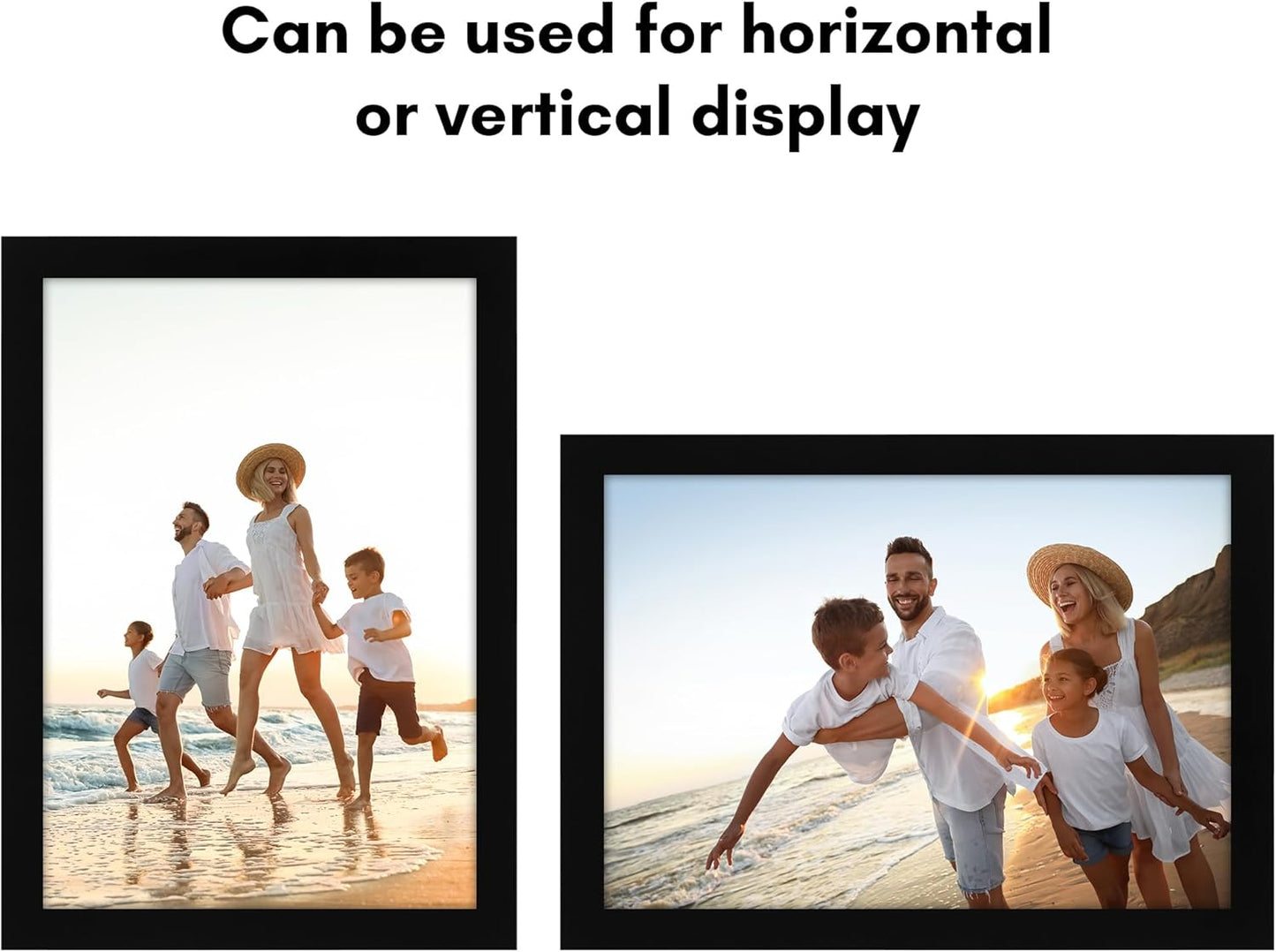 Americanflat 12x18 Poster Frame with Shatter-Resistant Glass - Signature Collection - Gallery-Style Frames Made of Engineered Wood - Photo Frame for Wall Display - Black - Colors C