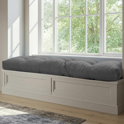 42 Inch Bench Cushions for Indoor Furniture, Super Soft Rectangle Bench seat Cushion Pad with Non-Slip Bottom, Waterproof Bench Pad for Window Porch(Beige, 42x16x4.5 Inch)
