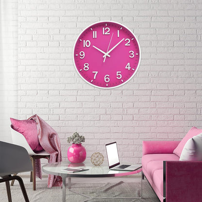 HZDHCLH Wall Clocks Battery Operated,12 inch Silent Non Ticking Modern Wall Clock for Living Room Bedroom Kitchen Office Classroom Decor (Olive Green and Gold)
