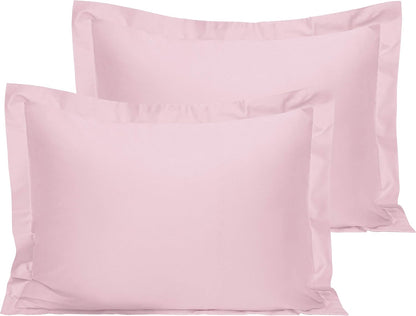 NTBAY Cotton 26x26 Euro Sham Covers - 500 Thread Count Egyptian Cotton Euro Pillow Covers, 2 Pack Super Soft and Breathable 26x26 Pillow Covers, Square Pillow Cases, White