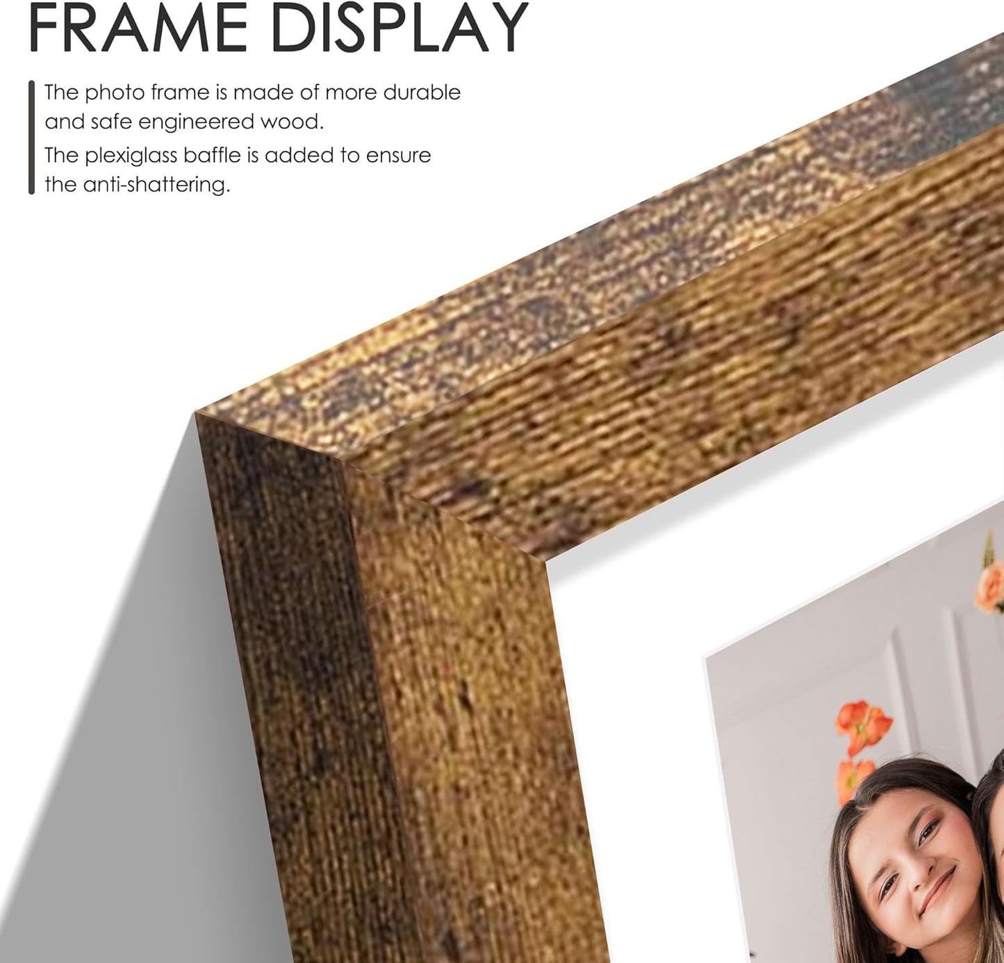 DUENPY 14x26 Collage Picture Frame 4x6 Collage Picture Frame Displays Twelve 4x6 inch Photos Available Horizontal Wall Mounting Display and Vertical Black - Colors A