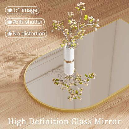 NEWBULIG Gold Round Wall Mirror 36 Inch, Bathroom Mirrors for Over Sink, Wall Decor for Bathroom, Entryway, Bedroom, Vanity