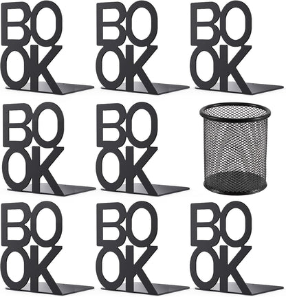 Book Ends,BookEnds Supports for Bookrack Desk,Bookend are Used for Books, Unique Appearance Design,Heavy Duty