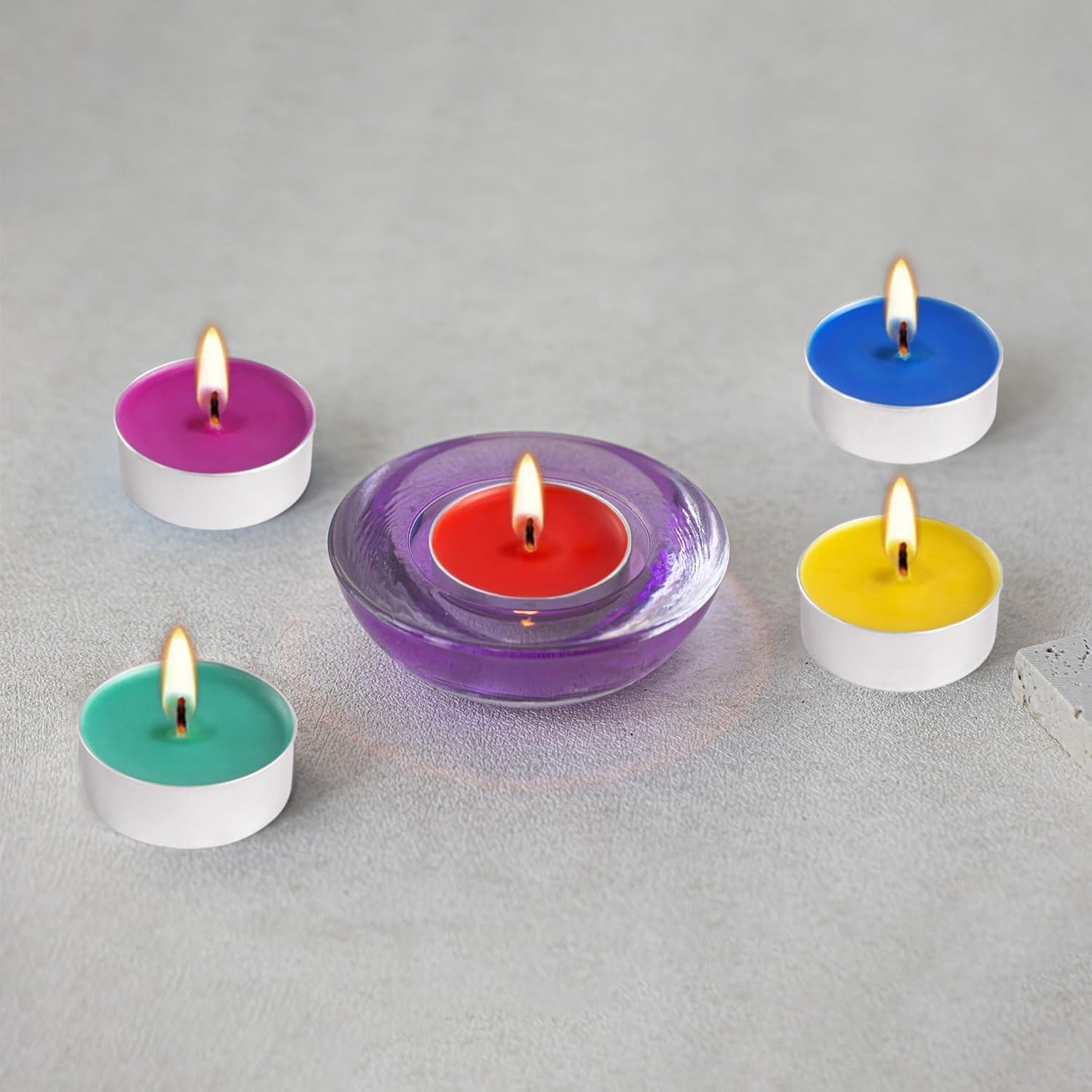 100 Pack Scented Tealight Candles - 4 Hours Burning Lemon Aromatherapy | Valentine's Day Romantic Dinner & New Year Home Decor, Yellow Votive Candles for Wedding, Holiday Gift & Emergency (Yellow)