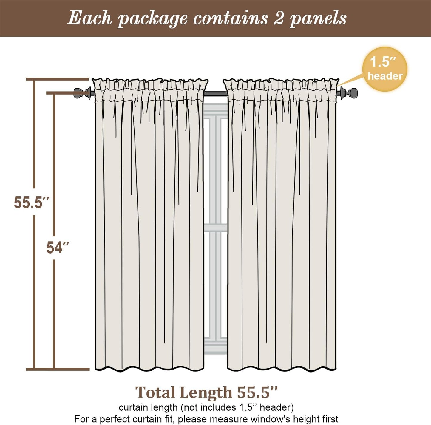 Chyhomenyc Sheer White Valances for Windows 2 Pack, Small Window Curtains for Living Room Bathroom Cafe Laundry Basement, Modern Top Dual Rod Pocket Voile Curtain, 42W x 14L inches, White - Colors B