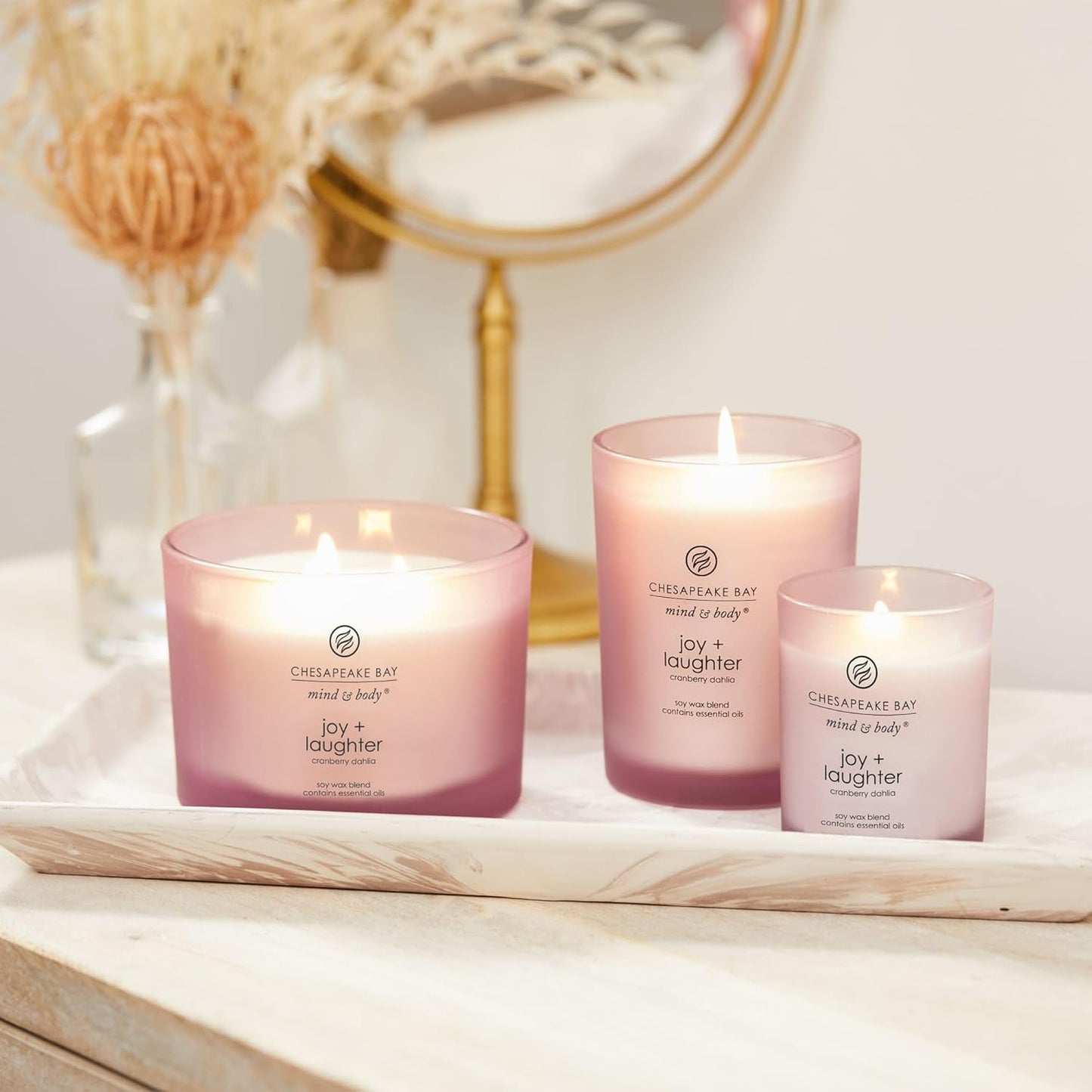 Chesapeake Bay Candle PT40886 Scented Candle Awaken + Invigorate (Lemongrass Eucalyptus) Medium Green Home Décor