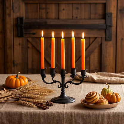 12-Pack Olive Green Taper Candles, 10 Inch Unscented Dripless Candlesticks, Long-Lasting Burn Time of 7-8 Hours, Perfect for Christmas Home Décor Spring and St. Patrick's Day