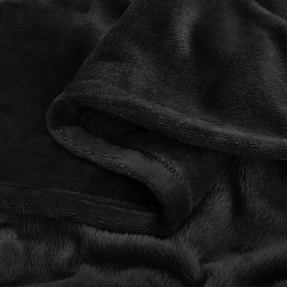 BEDELITE Fleece Blanket Black Throw Blankets for Couch & Bed, Luxury Plush Cozy Fuzzy Blanket 50x60 inches, Super Soft Warm Lightweight Throw Blanket for Travel Camping - Colors B